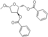 Methyl-2-deoxy-D-erythropentofuranoside dibenzoate molecular structure (CAS 108647-88-7)