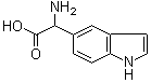 alpha-Amino-1H-indole-5-acetic acid molecular structure (CAS 108763-43-5)