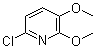 6-氯-2,3-二甲氧基吡啶分子结构 (CAS 1087659-30-0)