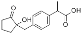 4-[(1-羟基-2-氧代环戊基)甲基]-alpha-甲基苯乙酸分子结构 (CAS 1091621-62-3)