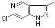 6-氯-3-甲基-1H-吡唑并[4,3-c]吡啶分子结构 (CAS 1092062-74-2)