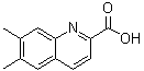 6,7-二甲基-2-喹啉羧酸分子结构 (CAS 1092305-30-0)