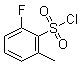 2-氟-6-甲基苯磺酰氯分子结构 (CAS 1092350-02-1)