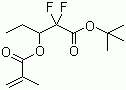 2,2-二氟-3-[(2-甲基-1-氧代-2-丙烯-1-基)氧基]戊酸叔丁酯分子结构 (CAS 1092693-73-6)