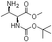 (2S,3R)-3-Amino-2-[[(tert-butoxy)carbonyl]amino]butanoic acid methyl ester molecular structure (CAS 1093190-13-6)