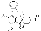 (1'S,6'R)-7-Chloro-4,6-dimethoxy-6'-methyl-2'-(phenylmethoxy)-spiro[benzofuran-2(3H),1'-[2]cyclohexene]-3,4'-dione 4'-oxime molecular structure (CAS 1094369-54-6)