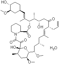 Tacrolimus monohydrate molecular structure (CAS 109581-93-3)