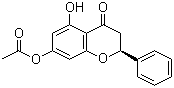 7-乙酸-5,7-二羟基双氢黄酮酯分子结构 (CAS 109592-60-1)