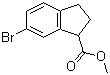6-Bromo-2,3-dihydro-1H-indene-1-carboxylic acid methyl ester molecular structure (CAS 1097326-38-9)