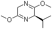 (R)-2,5-二氢-3,6-二甲氧基-2-异丙基吡嗪分子结构 (CAS 109838-85-9)
