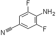 4-氨基-3,5-二氟苯甲腈分子结构 (CAS 110301-23-0)