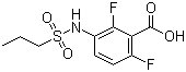 2,6-Difluoro-3-(propylsulfonamido)benzoic acid molecular structure (CAS 1103234-56-5)