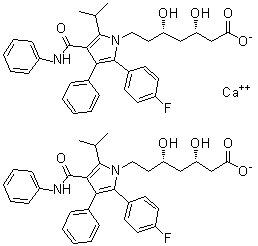 阿托伐他汀杂质 E钙盐分子结构 (CAS 1105067-88-6)