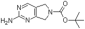tert-Butyl 2-amino-5H-pyrrolo[3,4-d]pyrimidine-6(7H)-carboxylate molecular structure (CAS 1105187-42-5)