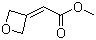 2-(氧杂环丁-3-亚基)乙酸甲酯分子结构 (CAS 1105665-34-6)