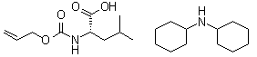 N-[(2-丙烯基氧基)羰基]-L-亮氨酸(二环己基铵)盐分子结构 (CAS 110661-35-3)