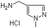1-甲基-1H-吡唑-4-甲胺盐酸盐分子结构 (CAS 1107601-70-6)