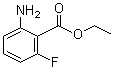 2-氨基-6-氟苯甲酸乙酯分子结构 (CAS 1108668-11-6)