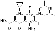 Sparfloxacin molecular structure (CAS 110871-86-8)