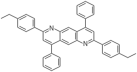 2,7-二(4-乙基苯基)-4,9-二苯基吡啶并[2,3-g]喹啉分子结构 (CAS 1110276-68-0)