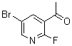 1-(5-Bromo-2-fluoro-3-pyridinyl)ethanone molecular structure (CAS 1111637-74-1)