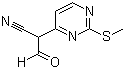 2-(2-(Methylthio)pyrimidin-4-yl)-3-oxopropanenitrile molecular structure (CAS 1111637-81-0)