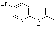 5-溴-2-甲基-1H-吡咯并[2,3-b]吡啶分子结构 (CAS 1111638-02-8)