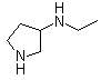 3-乙基氨基吡咯烷分子结构 (CAS 111390-22-8)