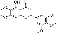 5,3'-二羟基-6,7,4',5'-四甲氧基黄酮分子结构 (CAS 111537-41-8)