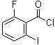 2-氟-6-碘苯甲酰氯分子结构 (CAS 111771-12-1)