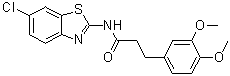 N-(6-Chloro-2-benzothiazolyl)-3,4-dimethoxybenzenepropanamide molecular structure (CAS 1118807-13-8)