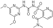 烟嘧磺隆分子结构 (CAS 111991-09-4)