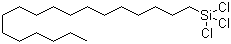 Octadecyltrichlorosilane molecular structure (CAS 112-04-9)