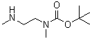 N-[(叔-丁氧基)羰基]-N,N'-二甲基乙二胺分子结构 (CAS 112257-19-9)