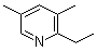 3,5-二甲基-2-乙基吡啶分子结构 (CAS 1123-96-2)