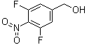 3,5-二氟-4-硝基苯甲醇分子结构 (CAS 1123172-89-3)
