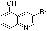 3-溴-5-喹啉醇分子结构 (CAS 1123738-15-7)