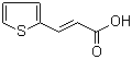 (2E)-3-(2-噻吩基)丙烯酸分子结构 (CAS 1124-65-8)