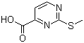 2-甲硫基-4-嘧啶甲酸分子结构 (CAS 1126-44-9)