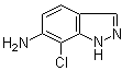 6-氨基-7-氯吲唑分子结构 (CAS 112635-08-2)