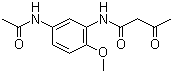 3-(N-乙酰乙酰)氨基-4-甲氧基乙酰苯胺分子结构 (CAS 112854-88-3)