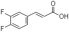 trans-3,4-Difluorocinnamic acid molecular structure (CAS 112897-97-9)