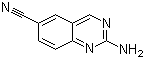2-氨基-6-喹唑啉甲腈分子结构 (CAS 1131604-81-3)