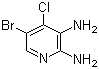 5-溴-4-氯吡啶-2,3-二胺分子结构 (CAS 1131604-99-3)