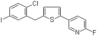 2-(2-氯-5-碘苯甲基)-5-(6-氟吡啶-3-基)噻吩分子结构 (CAS 1131770-46-1)