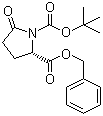 N-叔丁氧羰基-L-焦谷氨酸苄酯分子结构 (CAS 113400-36-5)