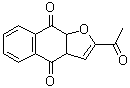 2-乙酰基-3a,9a-二氢萘并[2,3-b]呋喃-4,9-二酮分子结构 (CAS 1134099-70-9)