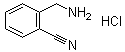 2-(氨基甲基)苯甲腈盐酸盐分子结构 (CAS 1134529-25-1)