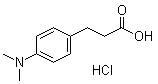 4-(二甲基氨基)苯丙酸盐酸盐分子结构 (CAS 1134691-04-5)