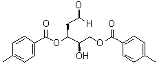 2-脱氧-D-赤式-戊糖 3,5-二(4-甲基苯甲酸酯)分子结构 (CAS 113476-23-6)
